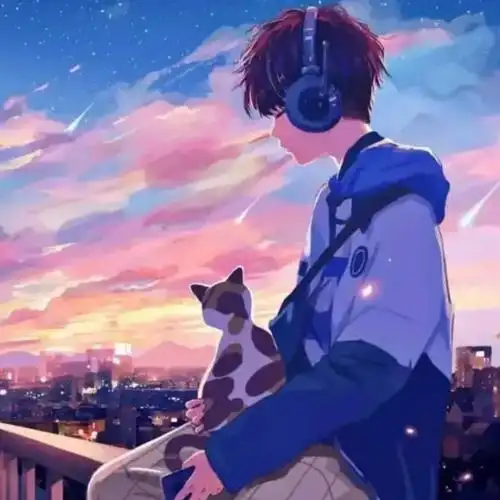 网易云伤感头像男 超火高清好看男生的emo悲伤头像图片_男生头像_头像