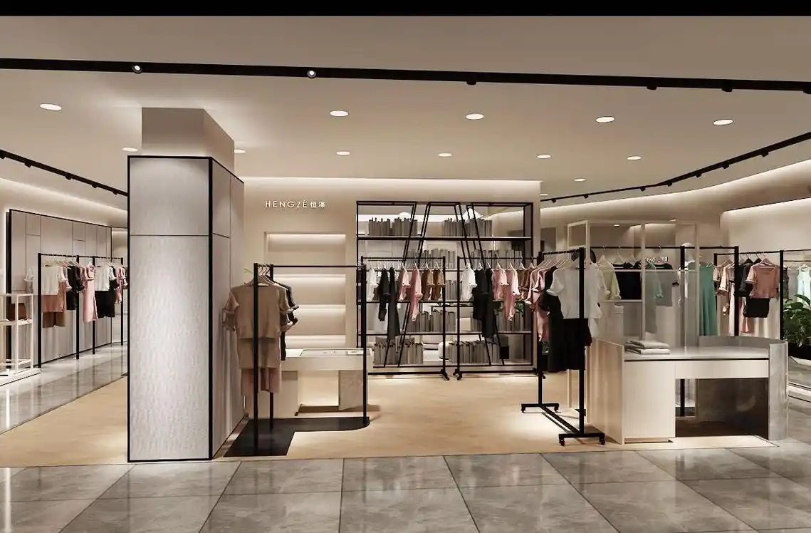 2021高档女服装店铺陈列装修效果图