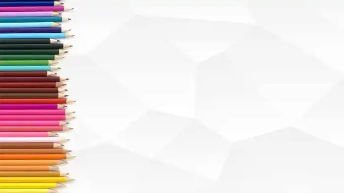 两张精美彩色铅笔ppt背景图片 - 第一ppt