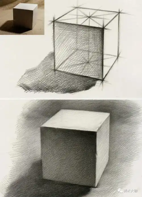 素描课堂石膏几何体的结构图解析所以知识点一次搞定