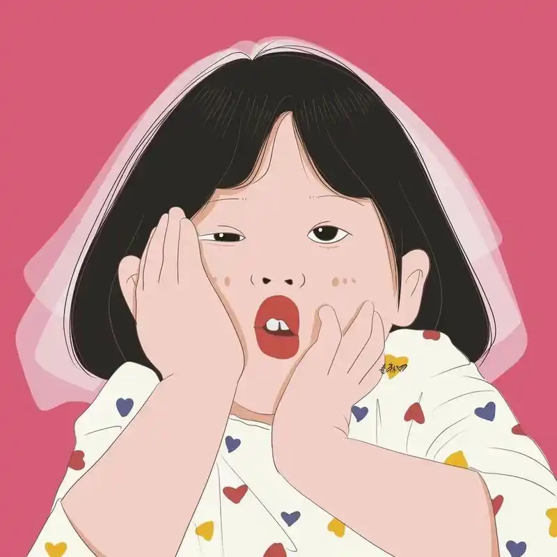 大胖娃娃头像分享,脸大怎么啦,我又不减肥