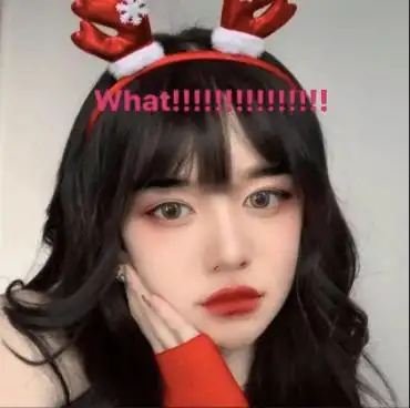 黄旭熙晒女装照颜值超高 卷发红唇眼神魅惑