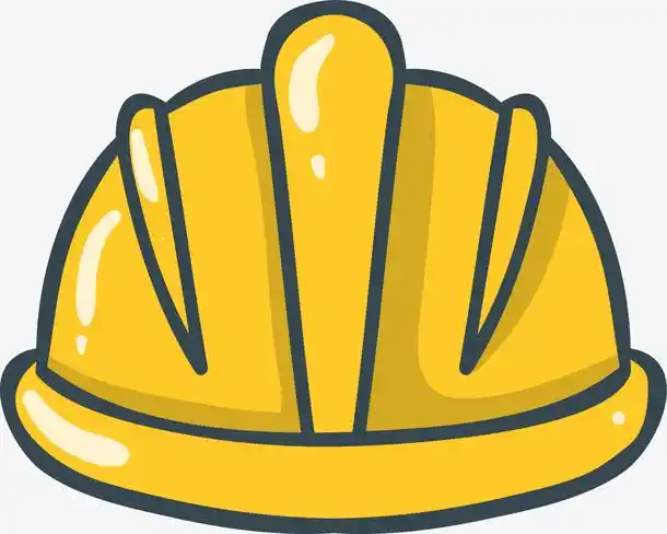 黄色闪耀卡通安全帽