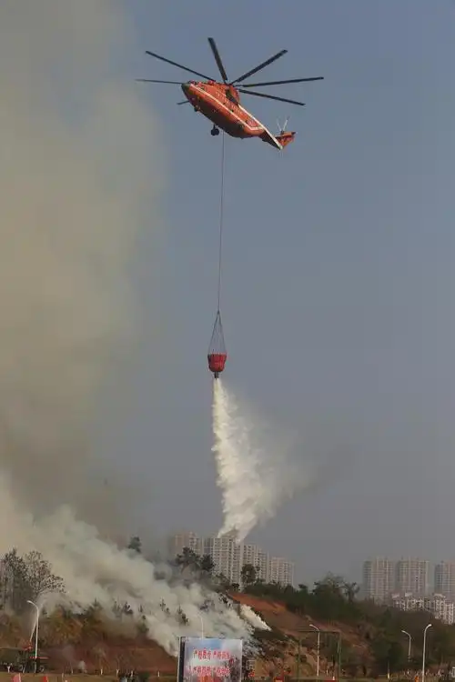 江西4架直升机助力全省森林防灭火综合演练