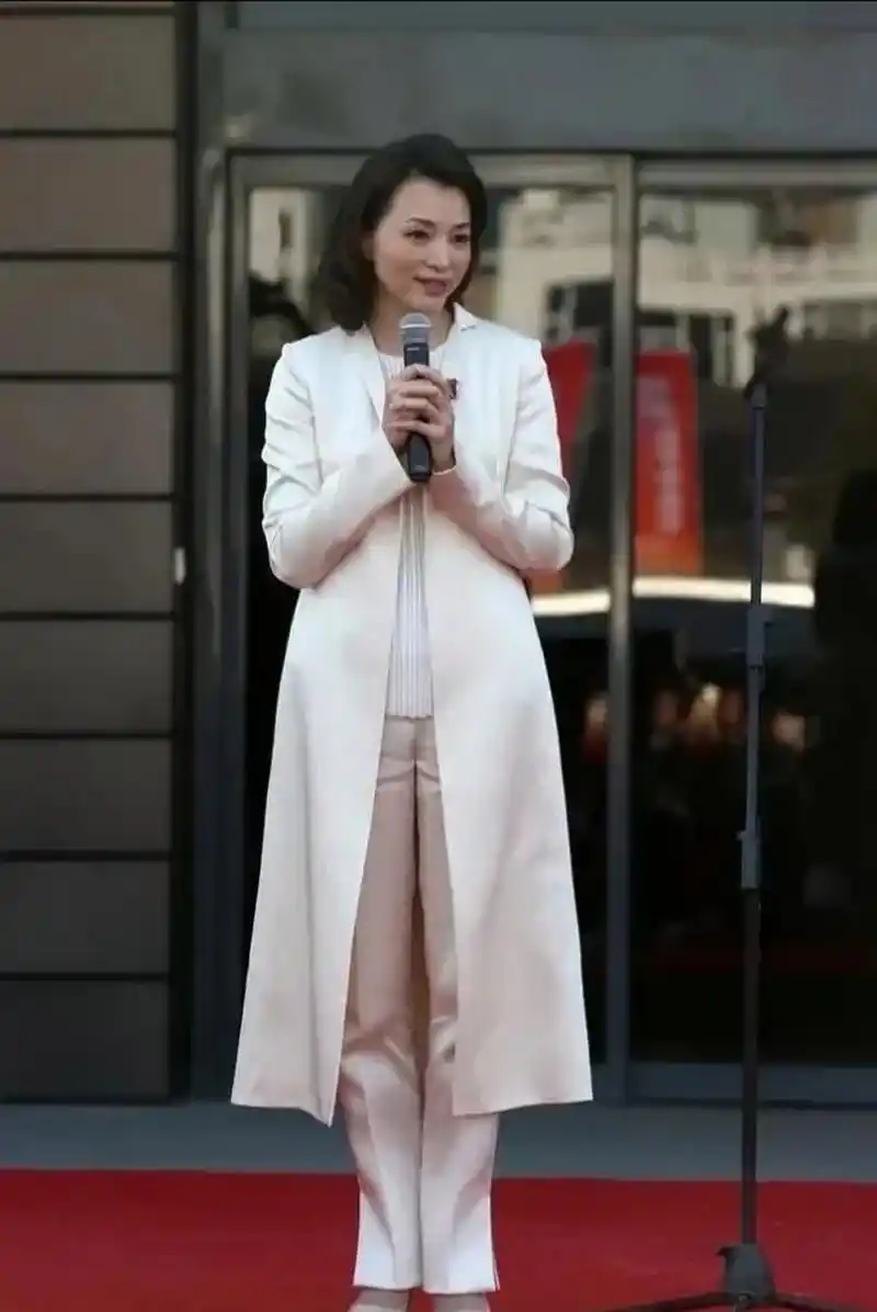 董卿很少出席商演,虽然她没有化浓妆,但她仍然在人群中脱颖而出.