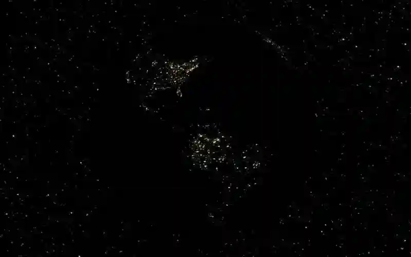 黑暗星空桌面屏保-darkside of the earth -桌面天下(desktx.com)