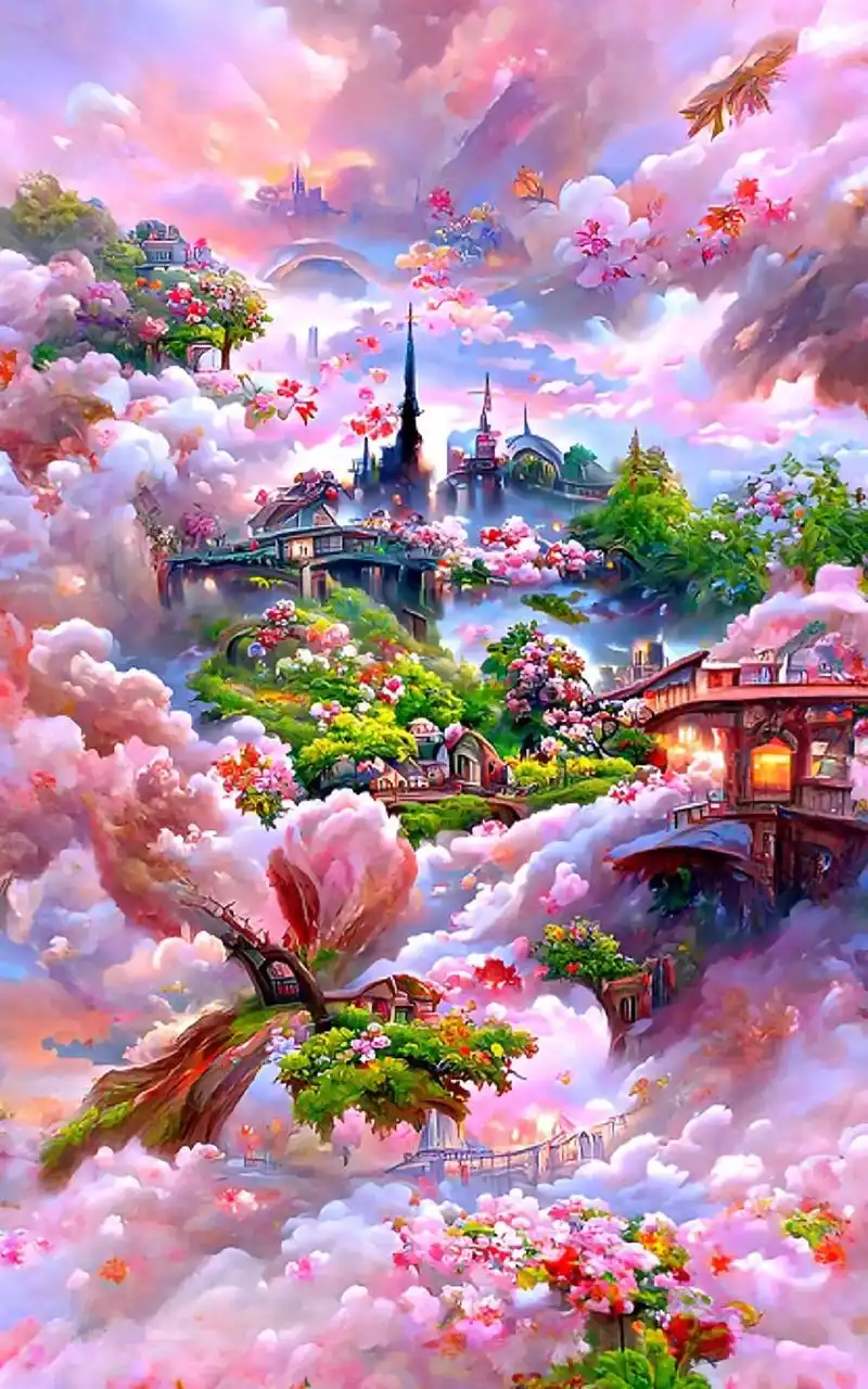 英宇闪闪壁纸.梦约城堡#ai绘画图文伙伴计划 #梦幻意境 好 - 抖音