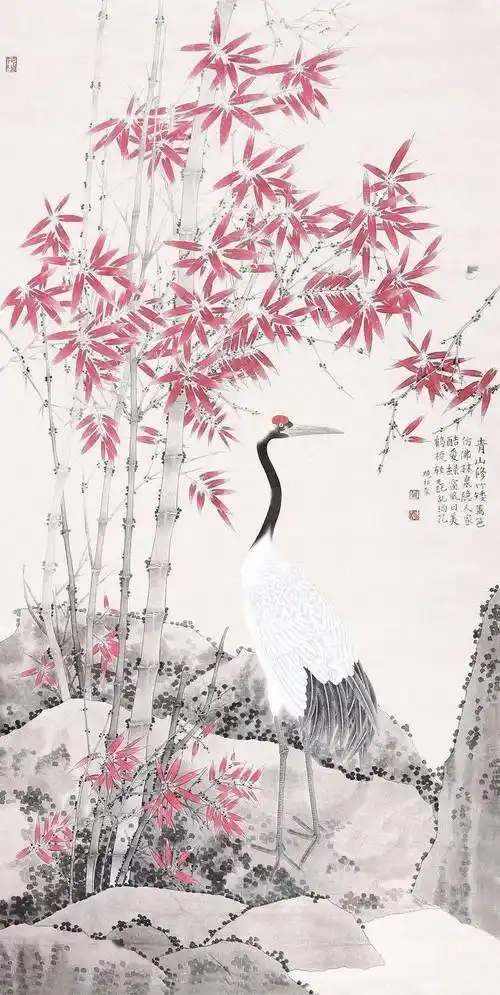 莫晓松工笔花鸟画百图笔触精到意境深沉