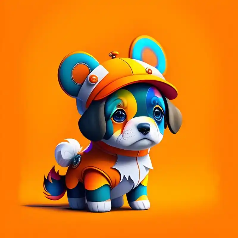 橙色背景狗狗头像来啦[比心][比心] #动物# #狗狗#  #二次元美图