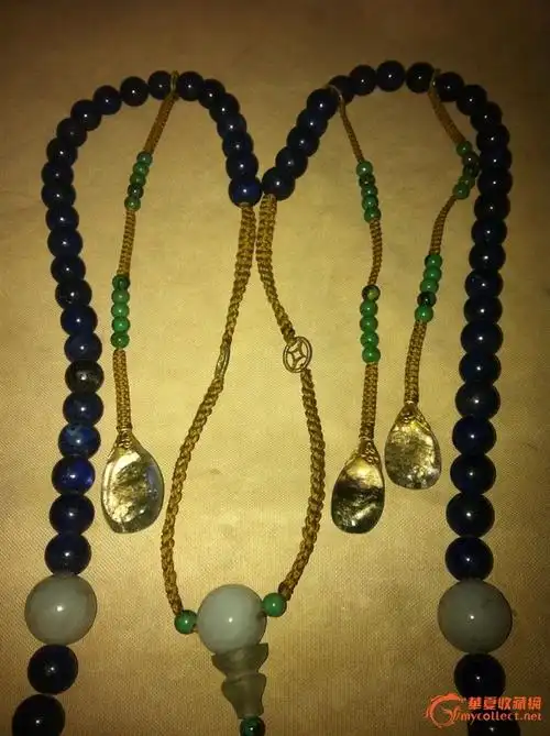 清代 青金石 朝珠