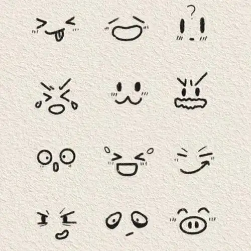 简笔画| 纸条小表情手绘