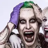 小丑哈莉情侣头像 卡通小丑哈莉奎茵情头一左一右