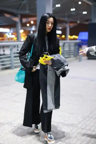 范冰冰机场再现神仙颜值!乌发浓密肤白如雪红唇耀眼_手机搜狐网