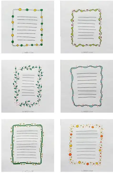 奶茶手帐花边简笔画