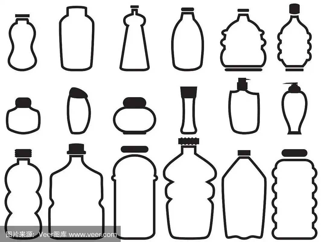瓶子容器轮廓图标