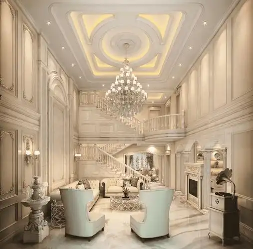 浦东新区星河湾570平法式风格别墅装修效果图