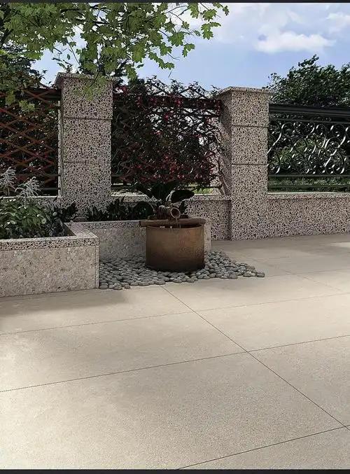 20mm仿砂岩石英砖户外别墅庭院砖花园地砖园林景观砖防滑耐磨瓷砖