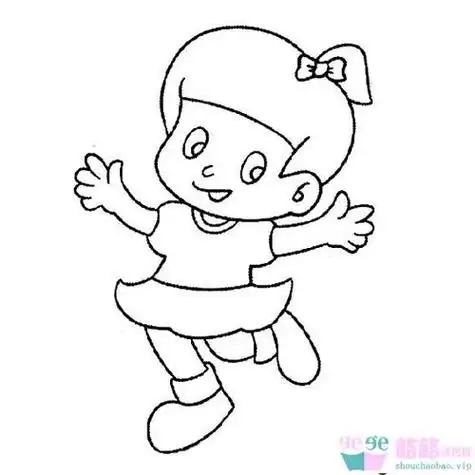 27张简笔画人物女孩可爱,q版动漫人物简笔画