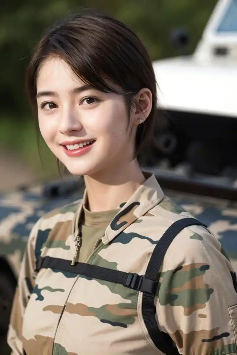 最美特种兵女兵系列,气质美女军服迷彩服人像摄影写真图集.