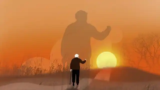 海边日落黄昏卡通背景设计