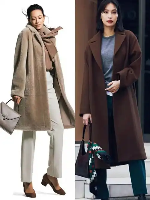 三,咖色长大衣的搭配思路