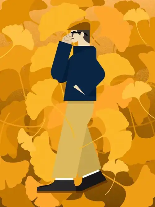 画一张银杏和我