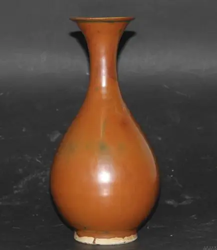 定窑紫釉玉壶春瓶