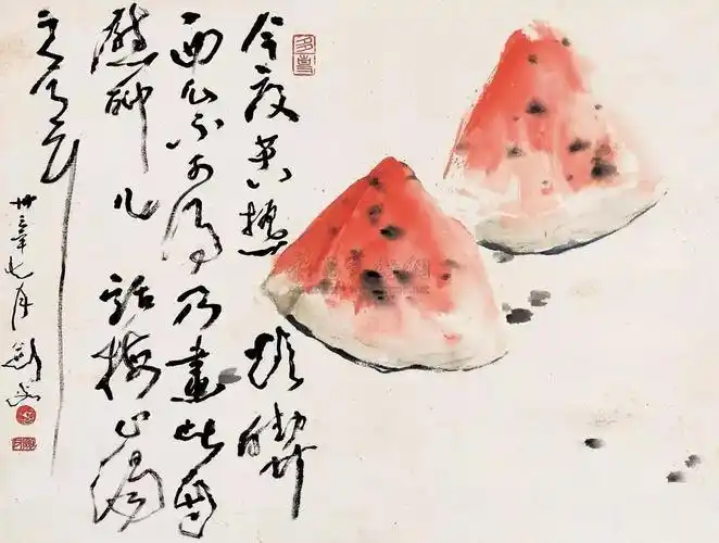 国画中的水果:消暑解馋,垂涎欲滴