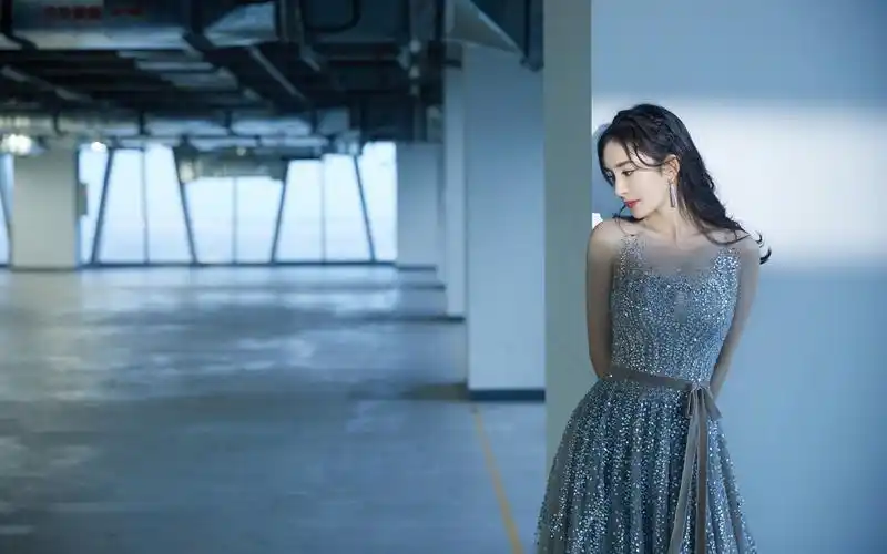杨幂闪钻长裙优雅写真桌面壁纸