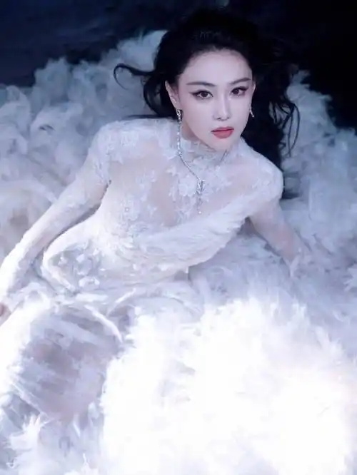 张馨予穿蕾丝透视裙 再现巅峰