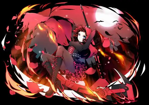 动漫插画rwby少女封面头像人物p站二次元武器镰刀画师lancefate