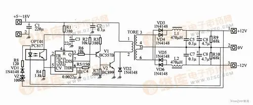 12v变换器电路图