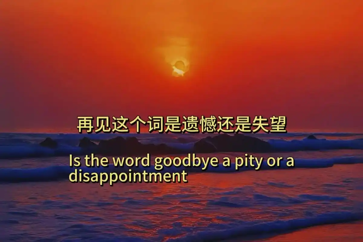 "再见"这个词是遗憾还是失望呢#该用什么词来表达悲伤 #拥有 - 抖音