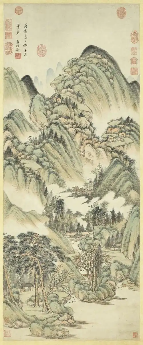 清王时敏山水图台北故宫博物院藏