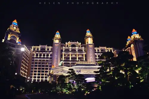 夜晚的横琴湾酒店 贵气逼人