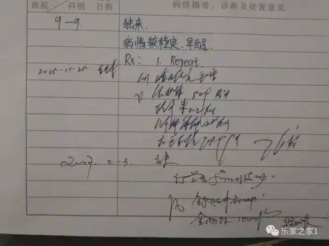 (图为就诊病历,医生所开药物)