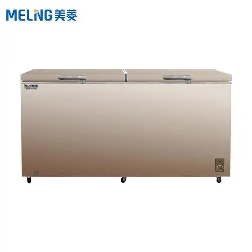 美菱(meling)机控卧式一室冰柜单温冷冻冷藏转换大冷柜商用雪柜