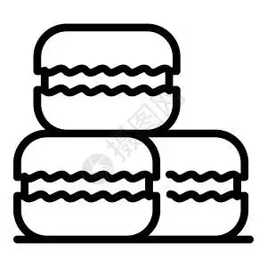 马卡龙背景插画