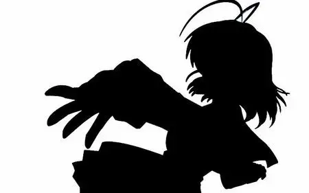 求 一些动漫人物 的高清黑影图,多来几张.