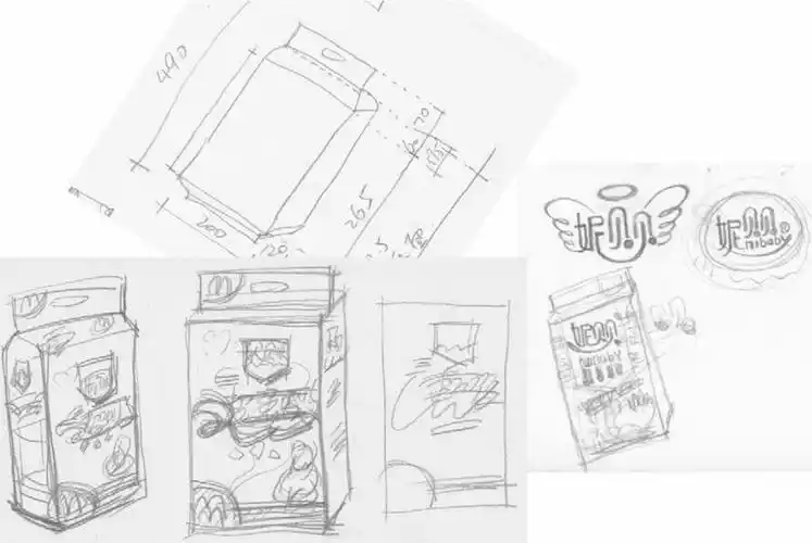 包装设计草图的绘制