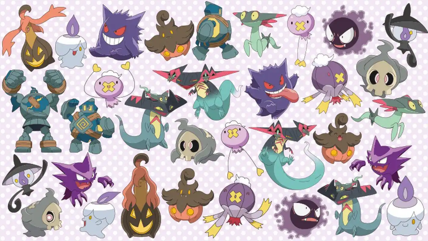 请找出 图片 里 只有 一只 的 幽灵系 神奇宝贝