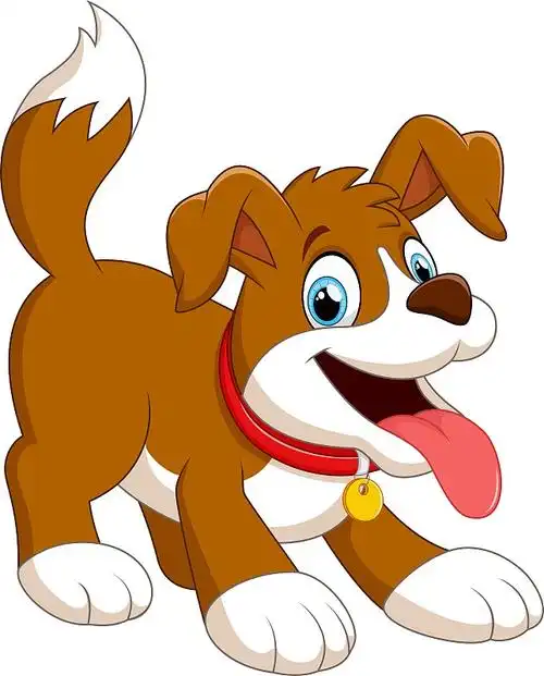 运行有趣的小狗