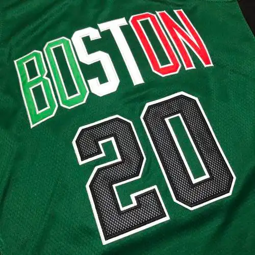 凯尔特人队20号雷阿伦au密绣球衣篮球背心上衣篮球服