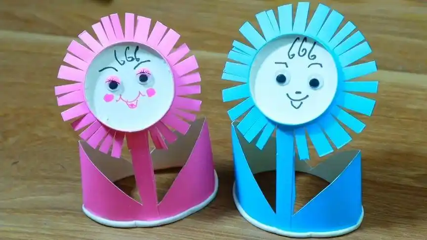 环保一次性纸杯手工制作 花94 @dou 小助手