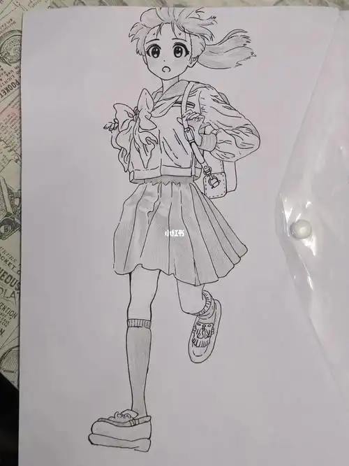 明日酱水手服临摹