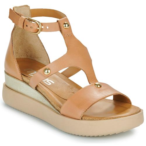 mjus意大利品牌女鞋丁字式扣带后包跟牛皮露趾凉鞋棕色2024夏季款