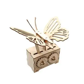 达闻西 手摇蝴蝶学生模型diy 手工制作品儿童材料科学实验飞舞的蝴蝶