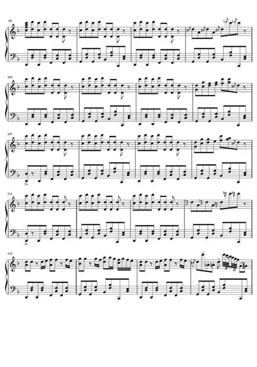 卡路里钢琴谱歌谱-苍强曲谱