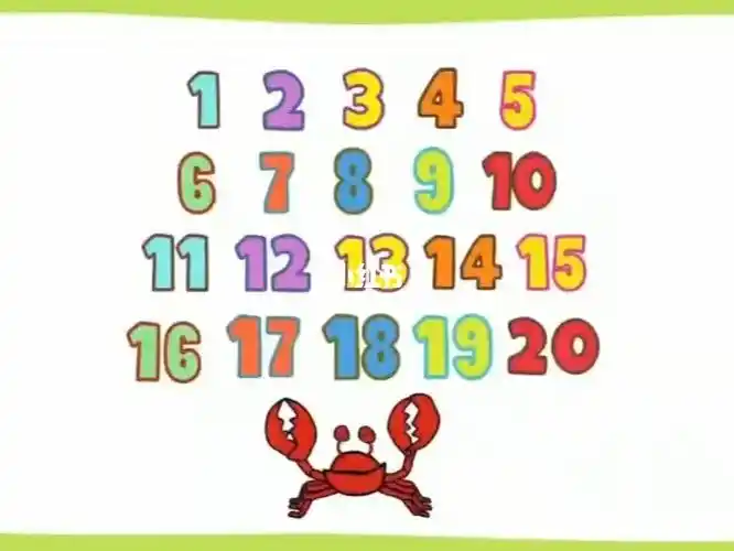 1-20 for children counting numbers"小朋友们一起来学习数字1-20用