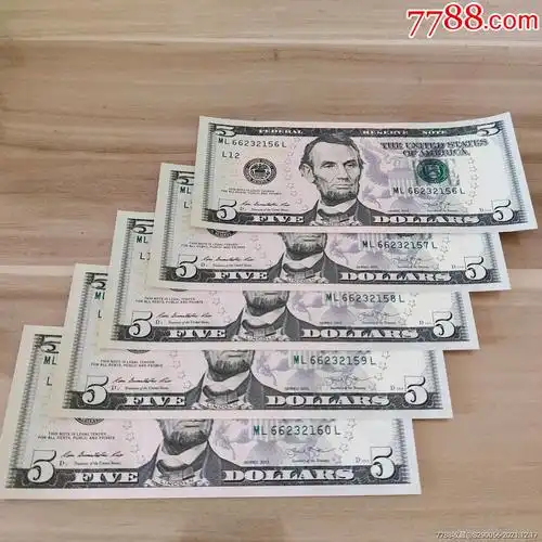 0次进行点评点评:0浏览量:备注:全新5元面值美元五连号,全新品相,保真